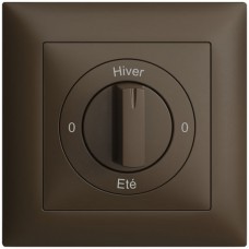 Frontset 0-Hiver-0-Eté EDIZIOdue coffee 88×88mm für Drehschalter