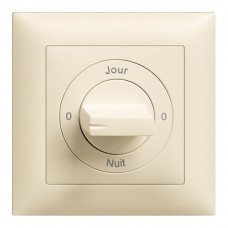 Frontset 0-Jour-0-Nuit EDIZIOdue crema 88×88mm für Drehschalter