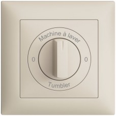 Frontset 0-Machine à laver-0-Tumbler EDIZIOdue 88×88mm crema