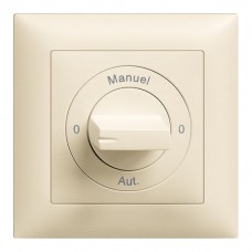 Frontset 0-Auto-0-Main EDIZIOdue crema 88×88mm für Drehschalter