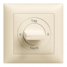 Frontset 0-Tag-0-Nacht EDIZIOdue crema 88×88mm für Drehschalter