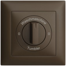 Frontset 0-Waschmaschine-0-Tumbler EDIZIOdue 88×88mm coffee FMI