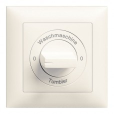 Frontset 0-Waschmaschine-0-Tumbler EDIZIOdue 88×88mm weiss