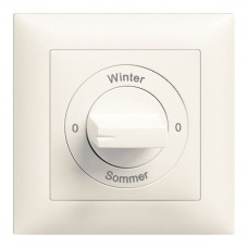 Frontset 0-Winter-0-Sommer EDIZIOdue 88×88mm weiss