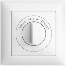 Frontset Aperto->I<-Chiuso EDIZIOdue weiss 88×88mm für Drehschalter FMI