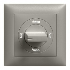 Frontset Aut.-Hand-Aut.-Hand EDIZIOdue 88×88mm dunkelgrau