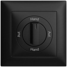 Frontset Aut.-Hand-Aut.-Hand EDIZIOdue 88×88mm schwarz FMI