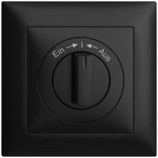 UP-Frontset Ein->I<-Aus schwarz Feller EDIZIOdue 88x88 für Schwenktaster FMI