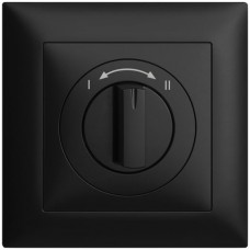 UP-Frontset I<-->II schwarz Feller EDIZIOdue 88x88 für Schwenktaster FMI