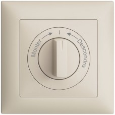 UP-Frontset Monter->I<-Descend Feller EDIZIOdue 88x88mm crema FMI