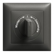 Frontset Monter->I<-Descendre EDIZIOdue 88×88mm schwarz