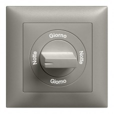 Frontset Notte-Giorno-Notte-Giorno EDIZIOdue 88×88mm dunkelgrau