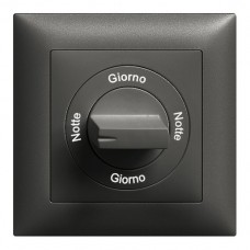 Frontset Notte-Giorno-Notte-Giorno EDIZIOdue 88×88mm schwarz