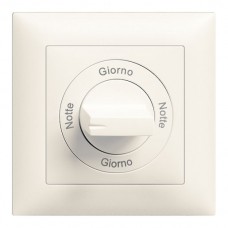 Frontset Notte-Giorno-Notte-Giorno EDIZIOdue 88×88mm weiss