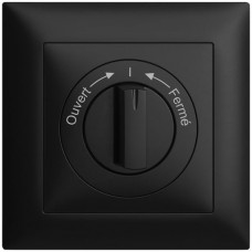 UP-Frontset Ouvert->I<-Fermé EDIZIOdue 88x88mm schwarz
