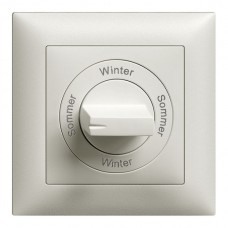 Frontset Sommer-Winter-Sommer-Winter EDIZIOdue 88×88mm hellgrau