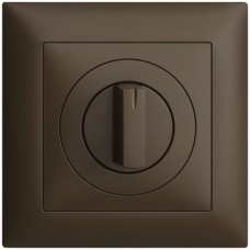 UP-Frontset ohne Bezeichnung coffee Feller EDIZIOdue 88x88 für Drehschalter FMI