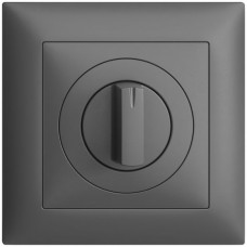 UP-Frontset ohne Bezeichnung dunkelgrau Feller EDIZIOdue 88x88 für Drehschalter FMI