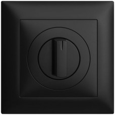 UP-Frontset ohne Bezeichnung schwarz Feller EDIZIOdue 88x88 für Drehschalter FMI