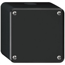 AP-Nass-Blinddose leer schwarz Hager robusto 86x86mm