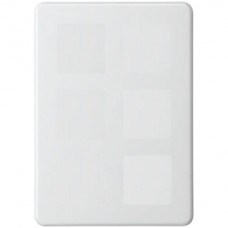 Abdeckplatte 2×3 206×146mm weiss ungebohrt