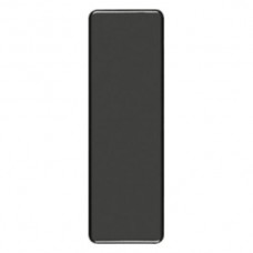 Abdeckplatte Silac 4×1 ohne Bohrung schwarz