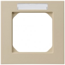 Abdeckrahmen 1x1 94x94mm beige kallysto.pro mit Beschriftungsrahmen