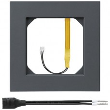 Abdeckrahmen 1x1 kallysto.pro anthrazit Randbeleuchtung stark gelb