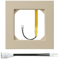 Abdeckrahmen 1x1 kallysto.pro beige Eckbeleuchtung schwach gelb