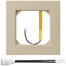 Abdeckrahmen 1x1 kallysto.pro beige Eckbeleuchtung schwach grün