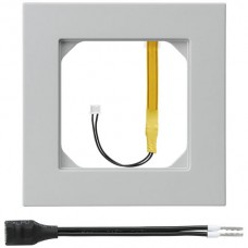 Abdeckrahmen 1x1 kallysto.pro hellgrau Eckbeleuchtung LED stark rot