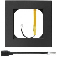 Abdeckrahmen 1x1 kallysto.pro schwarz Eckbeleuchtung LED stark rot