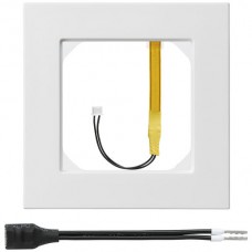 Abdeckrahmen 1x1 kallysto.pro weiss Eckbeleuchtung LED stark blau