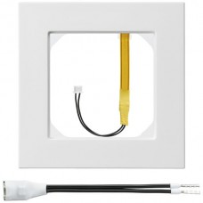 Abdeckrahmen 1x1 kallysto.pro weiss Randbeleuchtung schwach weiss