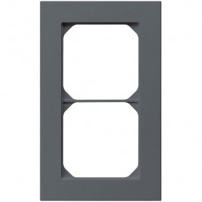 Abdeckrahmen kallysto.pro 2×1 anthrazit 94×154mm
