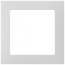 Abdeckrahmen Sidus 1x1 aluminium 88x88mm Kunststoff Metallic