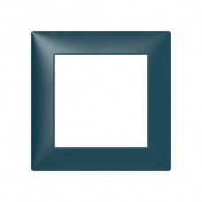 Abdeckrahmen Sidus 1x1 atlantikblau 88x88mm Kunststoff Metallic