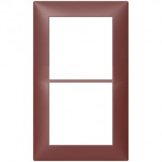 Abdeckrahmen Sidus 2x1/1x2 KS 148x88mm terra