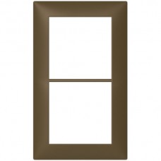 Abdeckrahmen Sidus 2x1/1x2 KS 148x88mm titan metallic