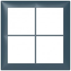 Abdeckrahmen Sidus 2x2 atlantikblau 148x148mm Kunststoff Metallic