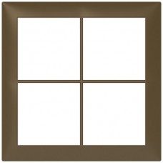 Abdeckrahmen Sidus 2x2 titan 148x148mm Kunststoff Metallic