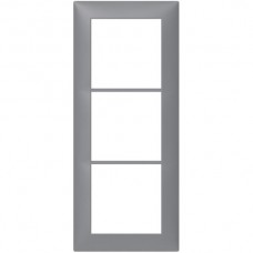 Abdeckrahmen Sidus 3x1/1x3 KS 208x88mm alu metallic