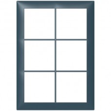 Abdeckrahmen Sidus 3x2/2x3 KS 208x148mm atlantikblau metallic