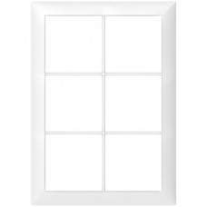 Abdeckrahmen Sidus 3x2/2x3 KS 208x148mm weiss