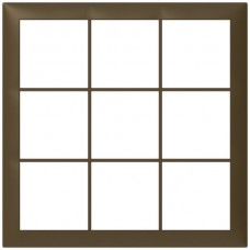 Abdeckrahmen Sidus 3x3 titan 208x208mm Kunststoff Metallic