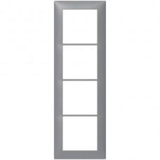 Abdeckrahmen Sidus 4x1/1x4 KS 268x88mm alu metallic