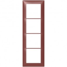 Abdeckrahmen Sidus 4x1/1x4 KS 268x88mm terra