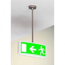Befestigung für Deckenabhängung bis 40cm, chrome-metallic