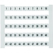 Klemmenmarkierer Weidmüller Dekafix 5 Aufdruck: 201-250. waagerecht weiss - 500stk
