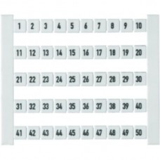 Klemmenmarkierer Weidmüller Dekafix 5 Aufdruck: 251-300. waagerecht weiss - 500stk